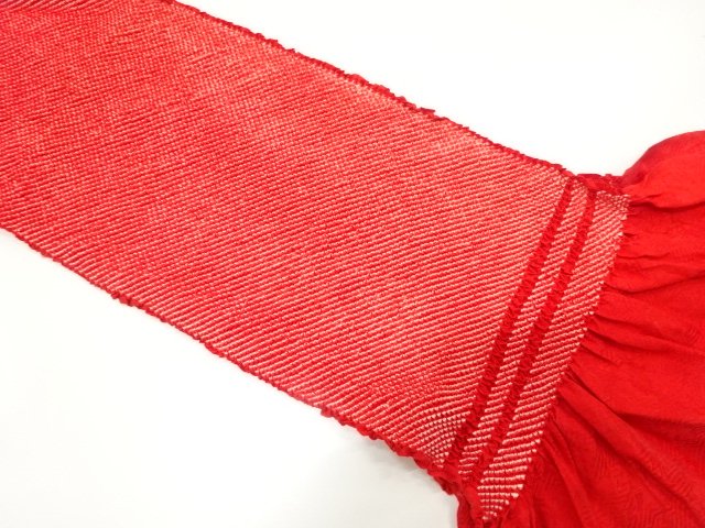 JAPANESE KIMONO / OBIAGE FOR FURISODE / SILK / SHIBORI